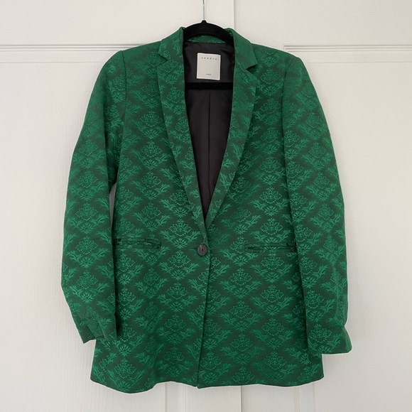 Sandro Floral Jacquard Blazer - Picture 2 of 7